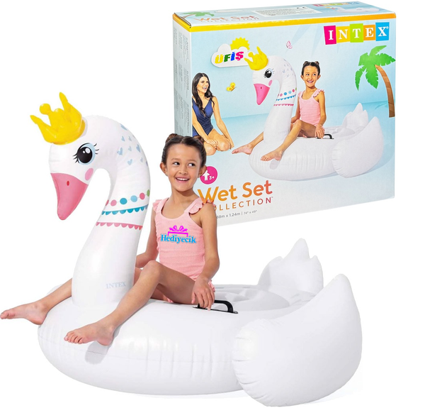 ברבור לבן עם כתר - INTEX 57562