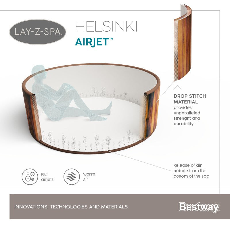 ג'קוזי מתנפח BESTWAY דגם 60025 HELSINKI AIRJET